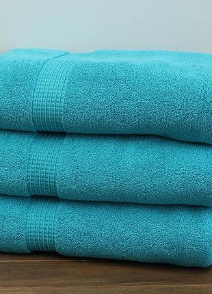 Турецкое полотенце махровое 70 * 140см хлопок popy розовый голубой