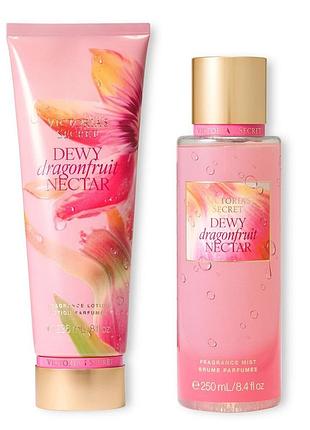 Парфумерный набор victoria’s secret dewy dragonfruit nectar (лосьон + спрей)