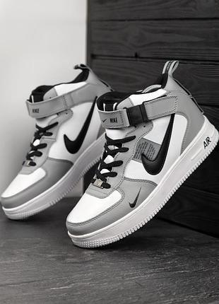 Кроссовки зимние nike air force 1 натуральный мех и кожа