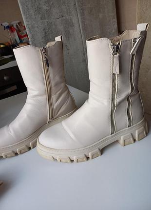 #tamaris#кожаные сапоги р.40 #