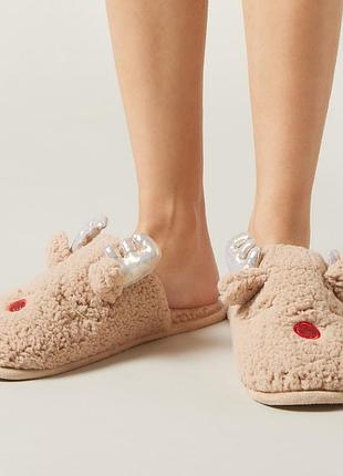 Новогодние тапочки тапочки тапочки calzedonia