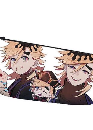 Пенал шкільний аніме клинок, що знищує демонів 22х11 см (pn_0175)