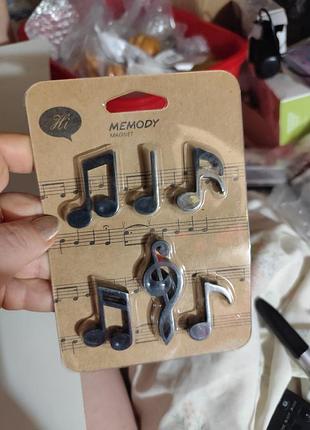 Набір магніти музика ноти скрипковий ключ