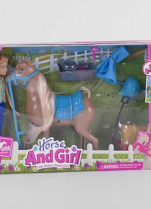 Куколка с лошадкой на даче с огородом, аксессуары