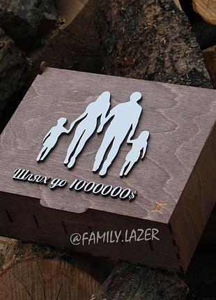 Скарбничка для грошей із гравіюванням — капелюх до 1000000$