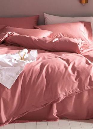 Сатин однотонний tez rose, №132 (двоспальний)