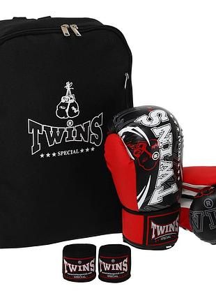 Боксерський набір 3 в 1 twn червоний, 6