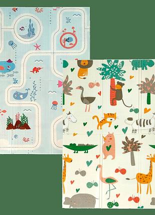 Развивающий термоковрик детский "африка | океан" 200х150х1см (247) sw-00000165