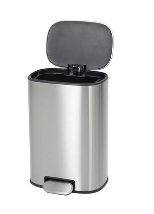 Відро для сміття з плавним закриванням овальне mixxus premium diverse-tc0105 ss color 5 л колір неірж