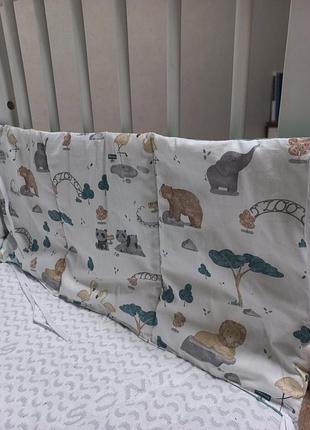 Бортики в кроватку oh my kids "zoo" в идеальном состоянии