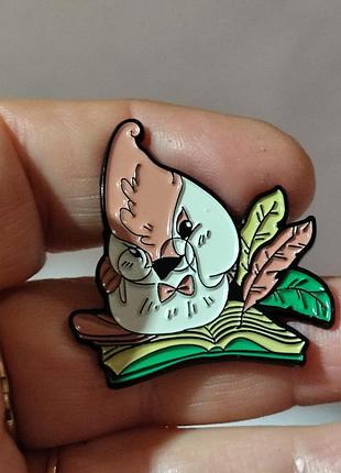 Брошь брошка пин значок птица попугай книга перья