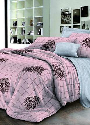 Постельное белье ранфорс папоротник двуспальный евро