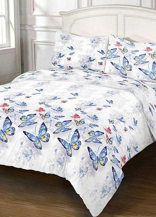 Постельное белье бязь 20807 бабочки двуспальный