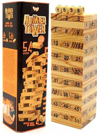 Развивающая настольная игра "number tower" укр. nt-01u