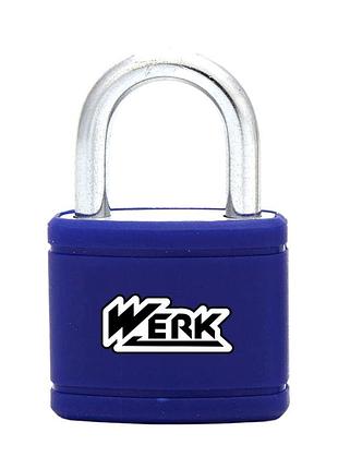 Замок навесной pvc-ip-0150w (50мм) (werk)