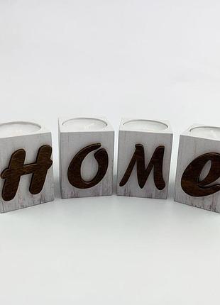 Набор подсвечников деревянных home 5х6 см хрп10014бка тур-колекшн