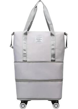 Сумка дорожная на колесах с расширением hong fu (2950 tb) (код 427) (уценка)