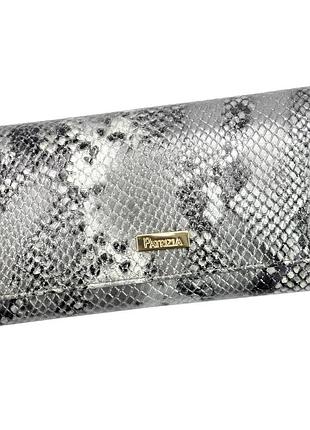 Жіночий шкіряний гаманець patrizia snr-100 rfid попелястий -