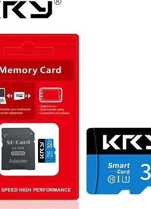 Micro-sd карта памяти kry 32 гб класс 10 арт. 06362