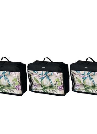 Набор больших сумок-органайзеров organize 40х31х15 см 3 шт (черный)