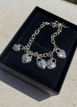 Сережки и браслет с сердечками с логотипом (можно по отдельности)