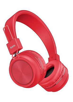 Беспроводные bluetooth наушники hoco w25 красные