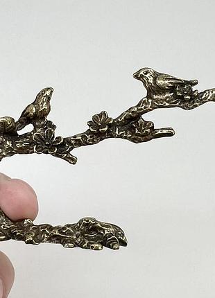 «птички на ветке» латунь (с местом под благовония) арт. 06489