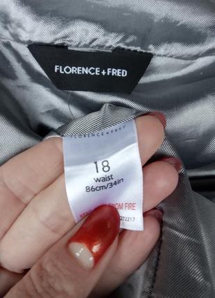 Стильная базовая шерстяная серая прямая юбка миди с клиентами florence+fred 🔥5 фото