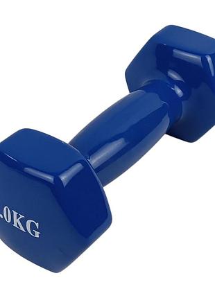 Гантели для фитнеса xt виниловые цельные 2,0 кг синяя 1шт. (x-treme)