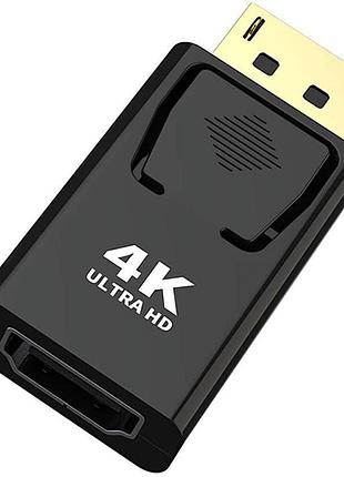Переходник displayport - hdmi 4k 0.1 м black, amazon, германия