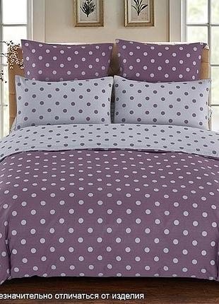 Постельное белье в горошек двухспальное 180*220 сатин люкс из люкс s345 евро