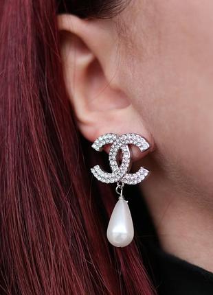 Серьги гвоздики с логотипом/посеребрение и позолота 24к