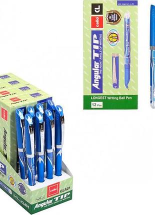 Ручка масляная "левша" "cello" синяя 26112-888