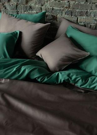 Постельное белье бязь графит-малахит