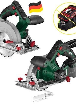 Аккумуляторная циркулярная пила (циркулярка) parkside phksa 20 li c4 без аккум. (3800 об, 160 мм, германия)