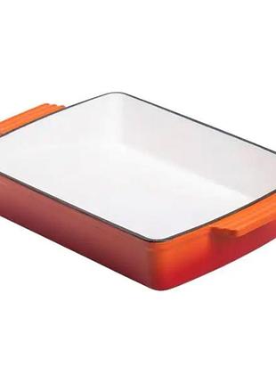 Форма для запекания чугунная 40х23.6х6 см форма для выпечки 3 л оранжевая hp-1-9o