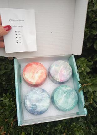 Свечи в наборе новые с разными запахами
