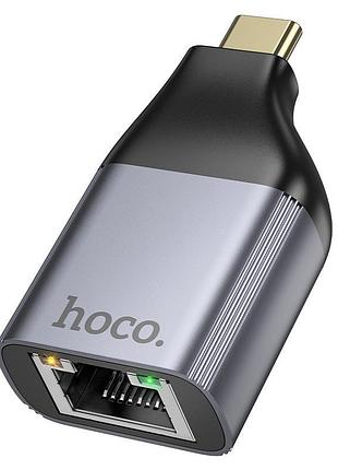 Переходник hoco type-c to rj45 adapter ua35 |100mbps|