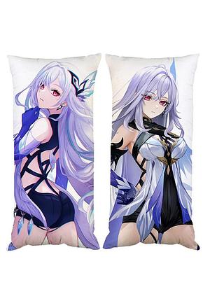 Подушка скирк геншин импакт genshin impact двухсторонняя 30х50 см (pp0732)