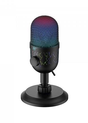Микрофон для компьютера игровой havit hv-gk52 usb rgb