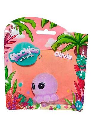Коллекционная фигурка flockies s2 - осьминог оливия