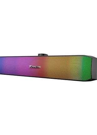 Акустика для пк xtrike me wired speaker sk-605 | aux+usb, rgb, 3w|