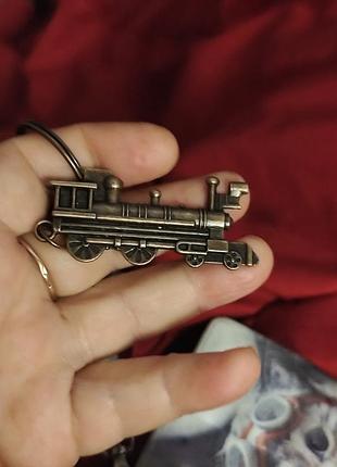 Великий брелок на ключі потяг вагон паротяг метал залізниця міцний
