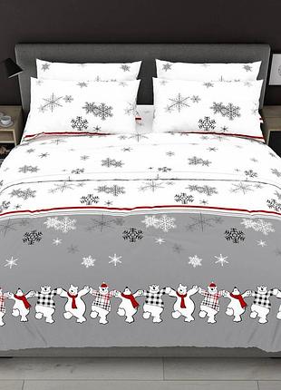 Постільна білизна двоспальна 180*220 ранфорс на молнії (23280)