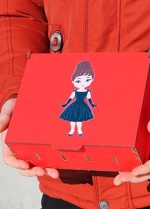 Скарбничка фарбована для грошей з гравіюванням (уф друк)