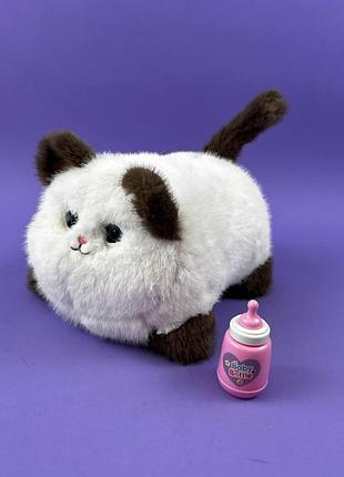 М'який інтерактивний котик реагує на дотик, кошеня ворушить очима, повторює голос 933-103 e fluff pets