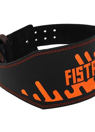 Пояс атлетический кожаный fistrage размер-s-xl черный m