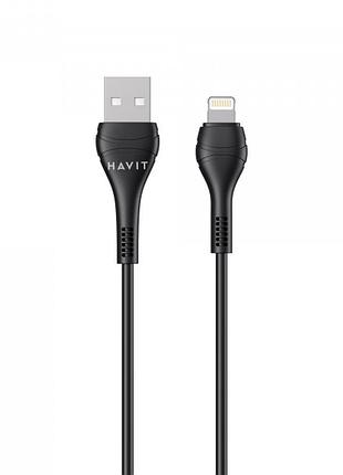 Кабель usb - lightning havit cb6160-l 2a 1.8м black