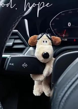 Мягкая смешная игрушка «собачка-авиатор» в авто арт. 06676