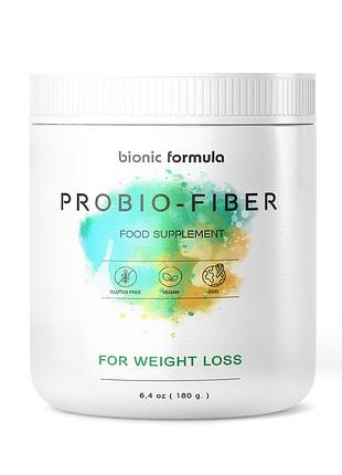 Клетчатка ( псилиум, инулин, пектин ) детоксикация, пищеварение probio-fiber 180 гр. bionic formula